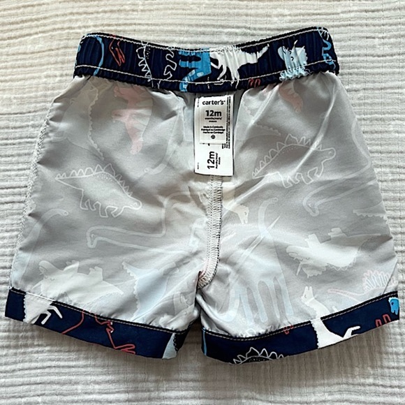 Carter’s Swim Shirt / Rash Guard & Swim Trunks Set, Size 12M - Picture 9 of 12
